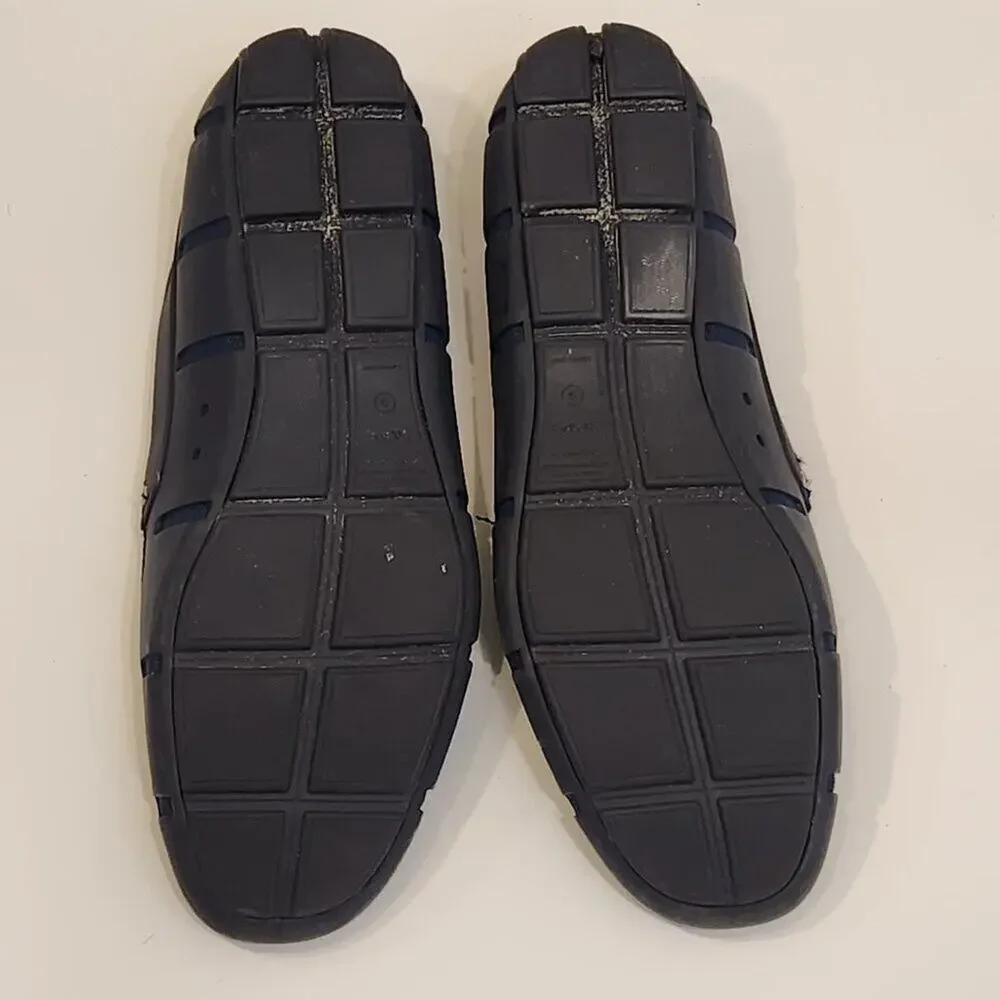 Men's SWIMS Penny Loafer Shoes Navy -Boat Water - Machine Washable - Size 9